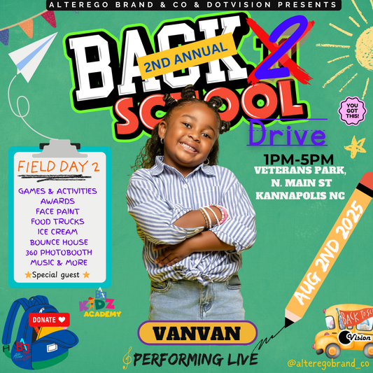 ALTEREGO BRAND & Co. Announces 2nd Annual Back2School Drive Featuring VanVan Live!