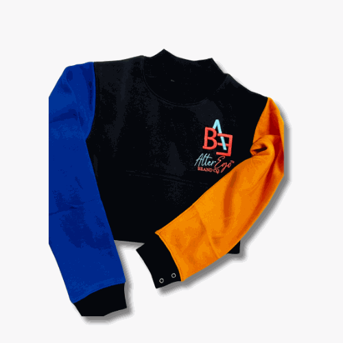cropped black sweater