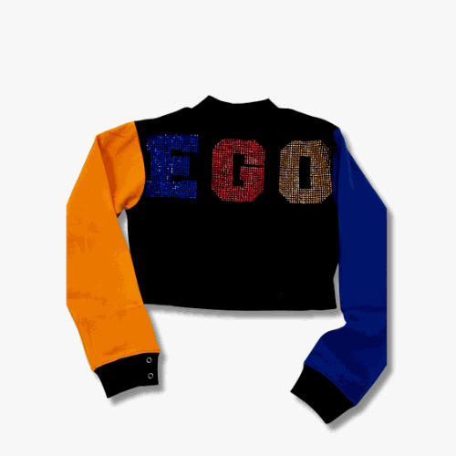cropped black sweater
