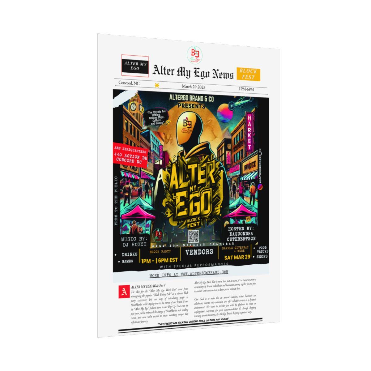 AME BLOCK FEST EVENT POSTER