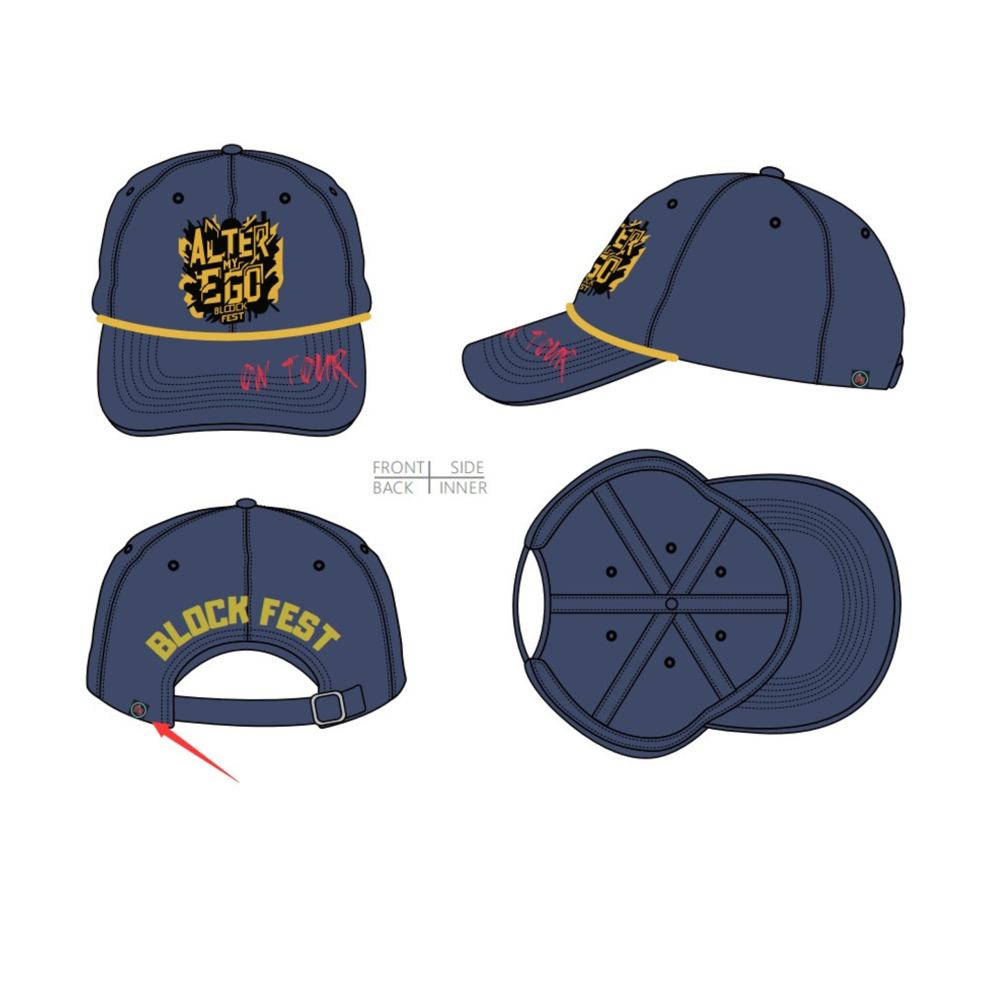 AME BLOCKFEST COLLECTION — “On Tour” Dad Hat