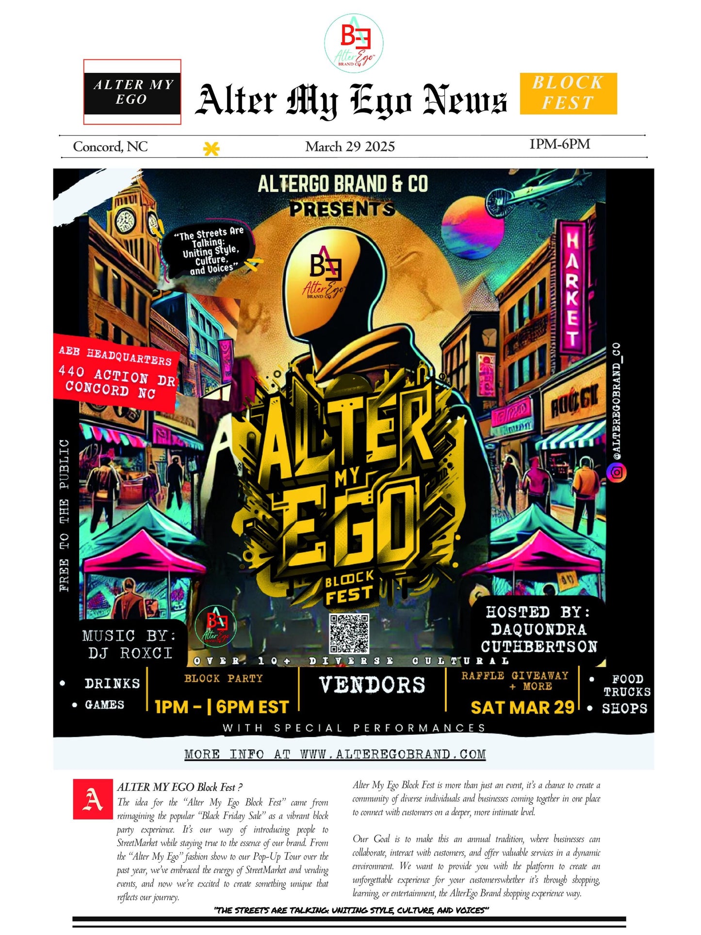 AME BLOCK FEST EVENT POSTER