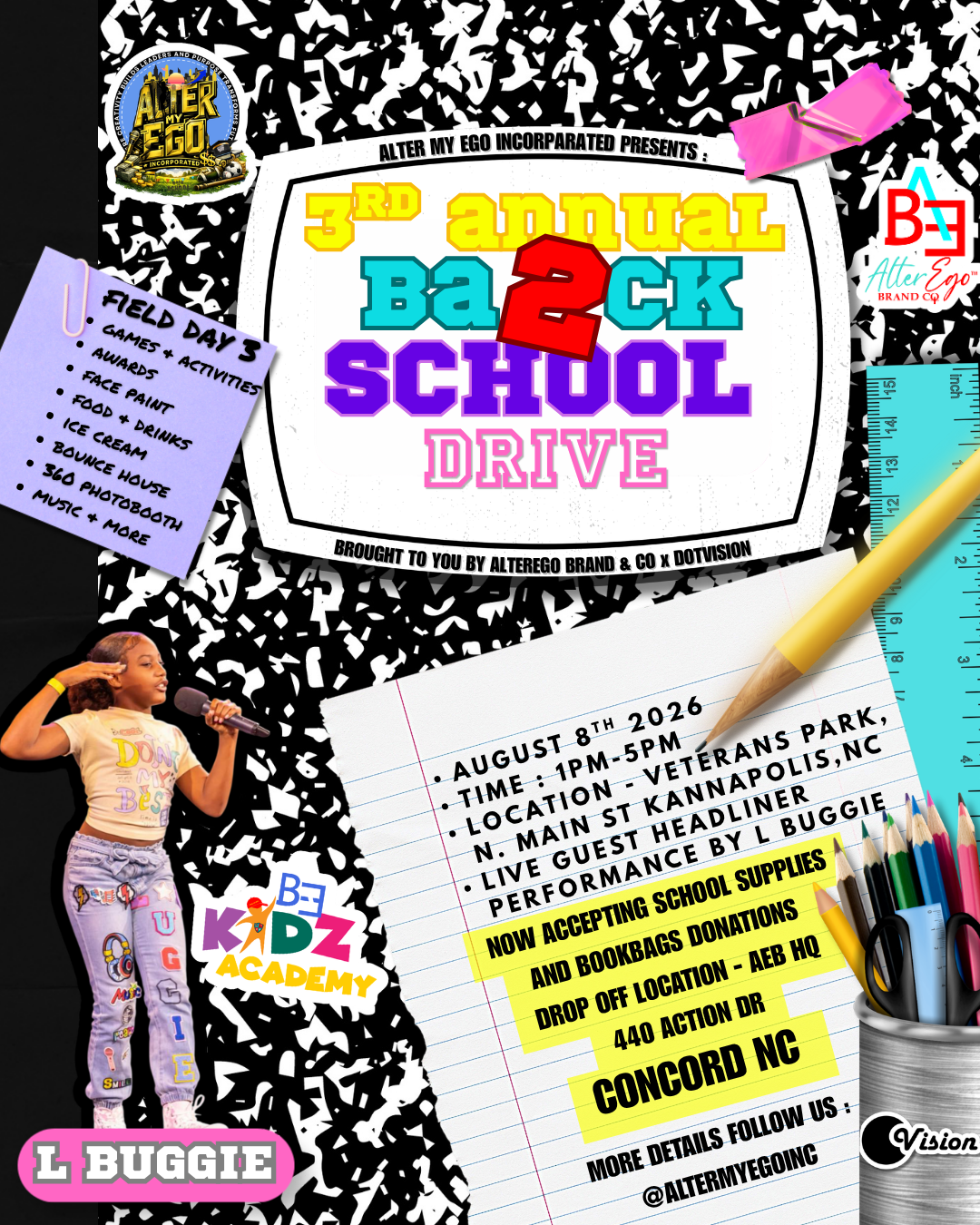Annual KIDZ ACADEMY Back 2 School Drive RSVP