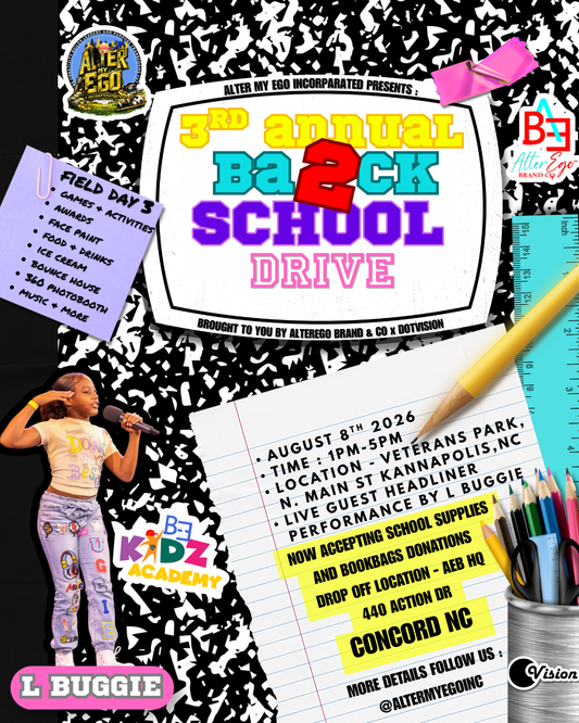 Annual KIDZ ACADEMY Back 2 School Drive RSVP